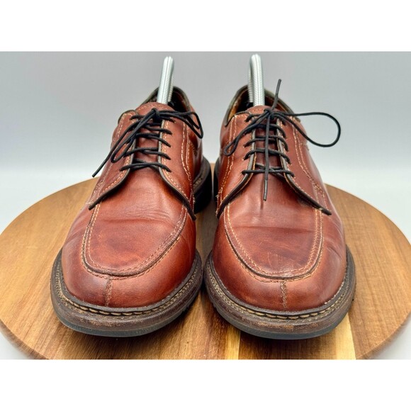 ALLEN EDMONDS Wilbert Oxford Men Size 9.5 D Brown Leather Split Toe Dress Shoes main image 11